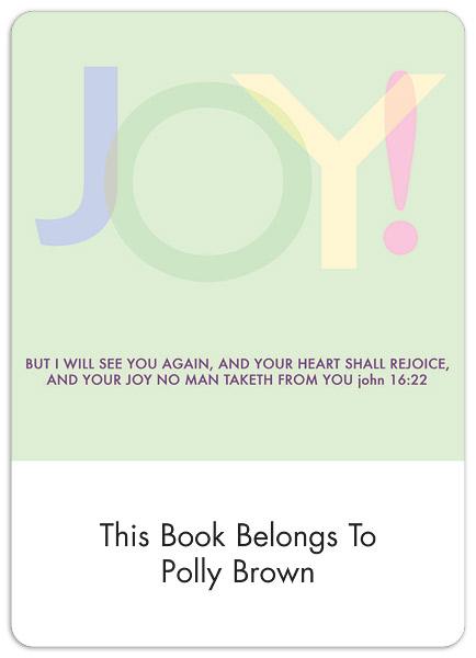 Contemporary Book Plate Labels